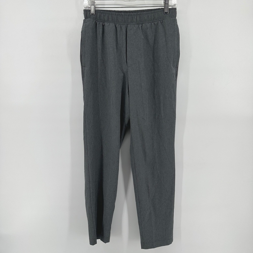DSG Mens Agility Slim Fit Pant Gray Heather Elastic Waist DAM23102H Size S
